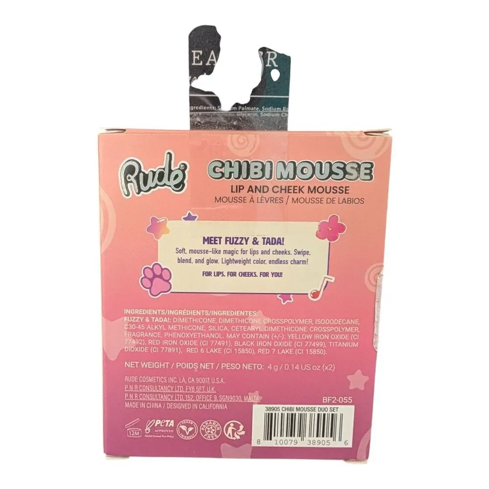 RUDE CHIBI MOUSSE 2 PIECE BLUSH SET NEW